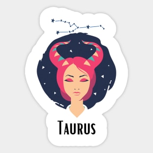 Taurus horoscope zodiac sign Sticker